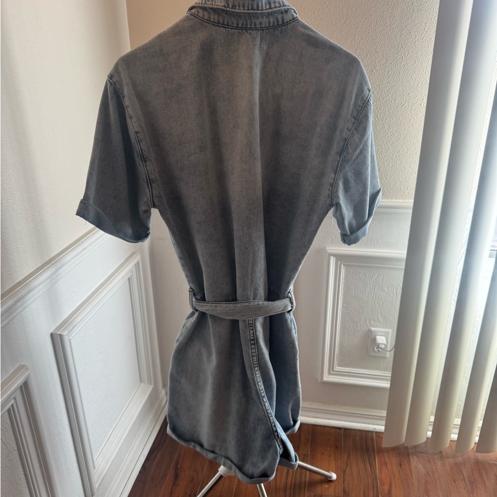 Men's Gray Denim Shirt
